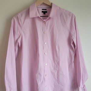 Talbots Pink Non Iron Button Up Oxford Cotton 6